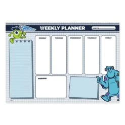 Disney Bloc Planificador Semanal A4 Pixar Monstruos Sa