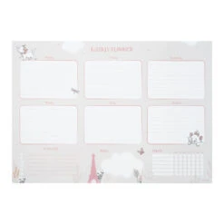 Bloc Planificador Semanal Bonjour Marie Los Aristogatos Disney A4