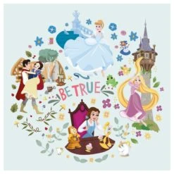Canvas 30X30 Cm Disney Princess Be True