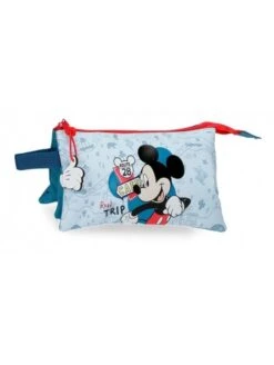 Disney Estuche Neceser Tres Compartimentos Mickey Road Trip