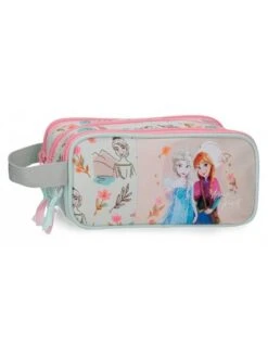 Disney 7 Disney Estuche Neceser Triple Cremallera Frozen Strong Spirit