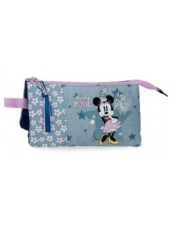 Disney 3 Disney Estuche Tres Compartimentos Minnie Style