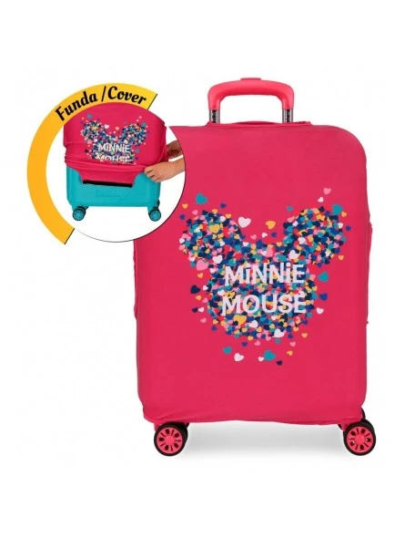 Funda Maleta Cabina Fucsia Disney Funny Covers 3 Funda Maleta Cabina Fucsia Disney Funny Covers