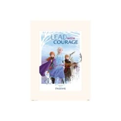 Lamina 30X40 Cm Disney Frozen Lead With Courage