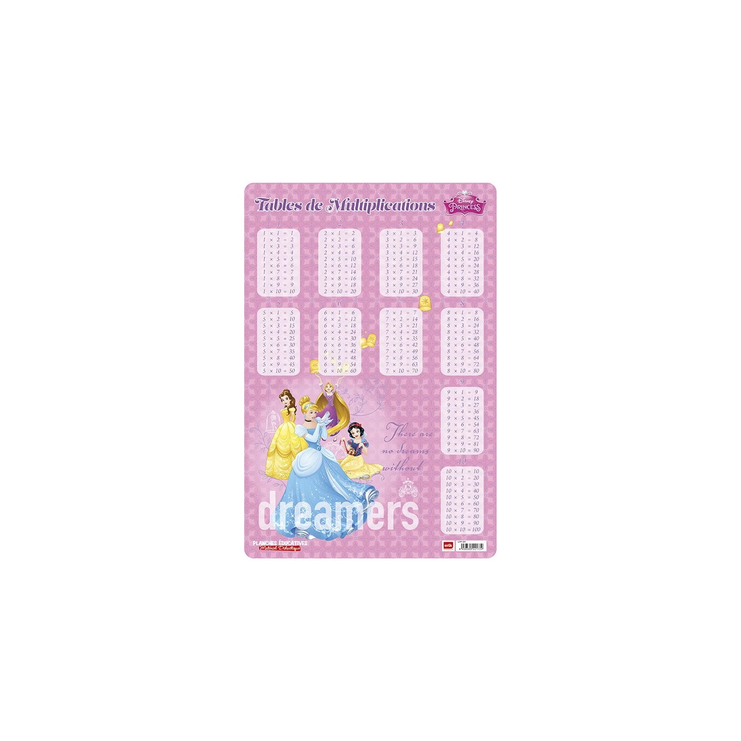 Disney Lamina Educativa Frances Table De Multiplication Princesses 3 Disney Lamina Educativa Frances Table De Multiplication Princesses
