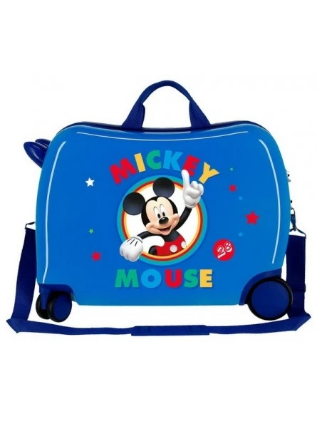 Maleta Correpasillos Disney Circle Mickey Azul 5 Maleta Correpasillos Disney Circle Mickey Azul - Imagen 3