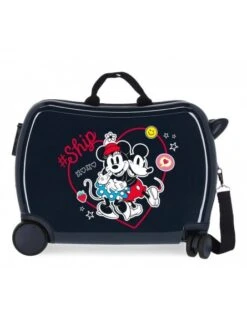 Disney Maleta Correpasillos Mickey & Minnie Ship Always Be Kind Marino