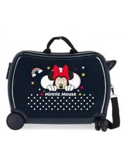 Maleta Correspasillos Disney Minnie Rainbow Azul