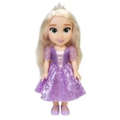Disney - Princesas Disney - Muñeca Articulada Rapunzel De 38 Cm Con Vestido, Zapatos Y Tiara Extraíbles ㅤ