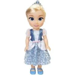 Disney - Cenicienta - Muñeca Cenicienta Grande 38 Cm Articulada Con Vestido, Zapatos Y Tiara Extraíbles ㅤ