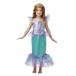 Princesas Disney - Ariel - Disfraz Glitter 7-8 Años