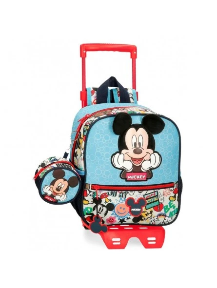 Disney Mochila Guardería Con Carro Mickey Be Cool 3 Disney Mochila Guardería Con Carro Mickey Be Cool