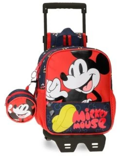 Disney 32 Disney Mochila Guardería Con Carro Mickey Mouse Fashion