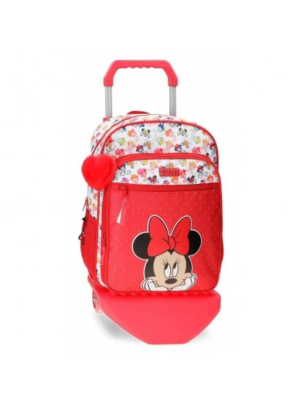 Disney Mochila Mediana Con Carro Minnie Diva 3 Disney Mochila Mediana Con Carro Minnie Diva