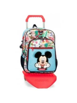 Disney Mochila Mediana Con Carro Mickey Be Cool
