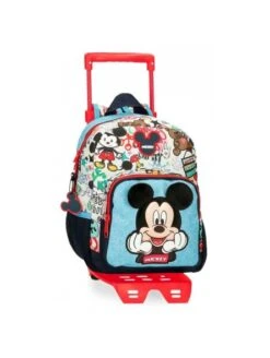 Disney Mochila Preescolar Con Carro Mickey Be Cool