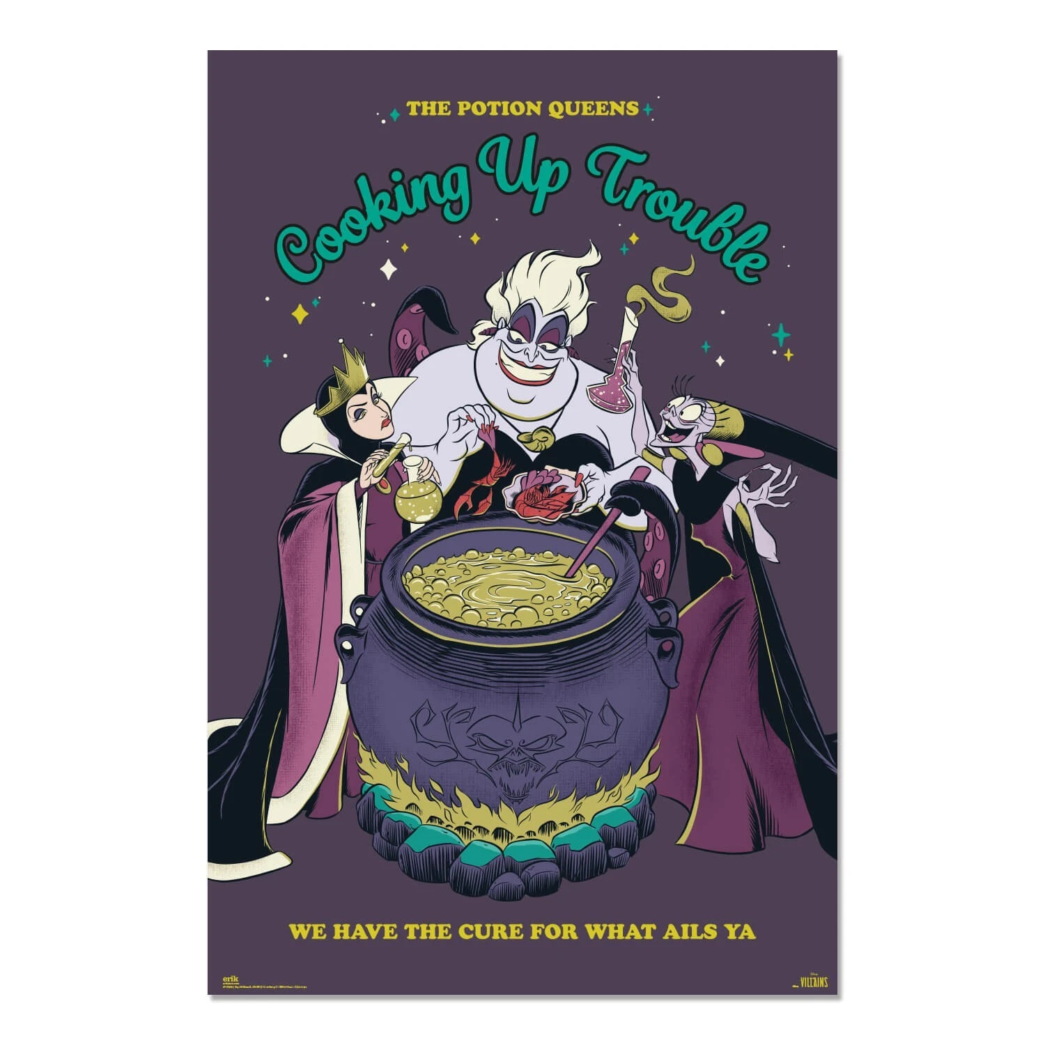 Poster Villanas Disney Cooking Up Trouble 3 Poster Villanas Disney Cooking Up Trouble