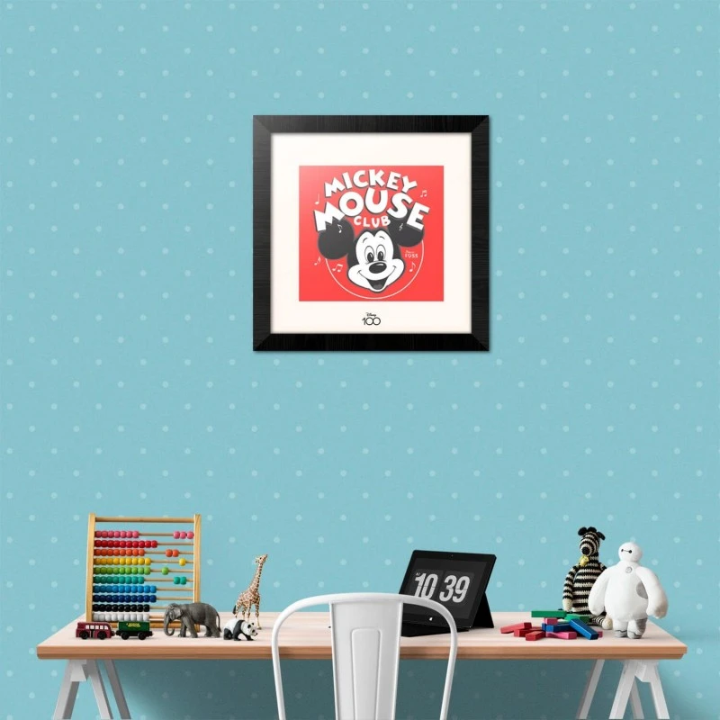 Print Enmarcado Mickey Mouse Club Disney 100 Aniversario 30X30 Cm 4 Print Enmarcado Mickey Mouse Club Disney 100 Aniversario 30X30 Cm - Imagen 2