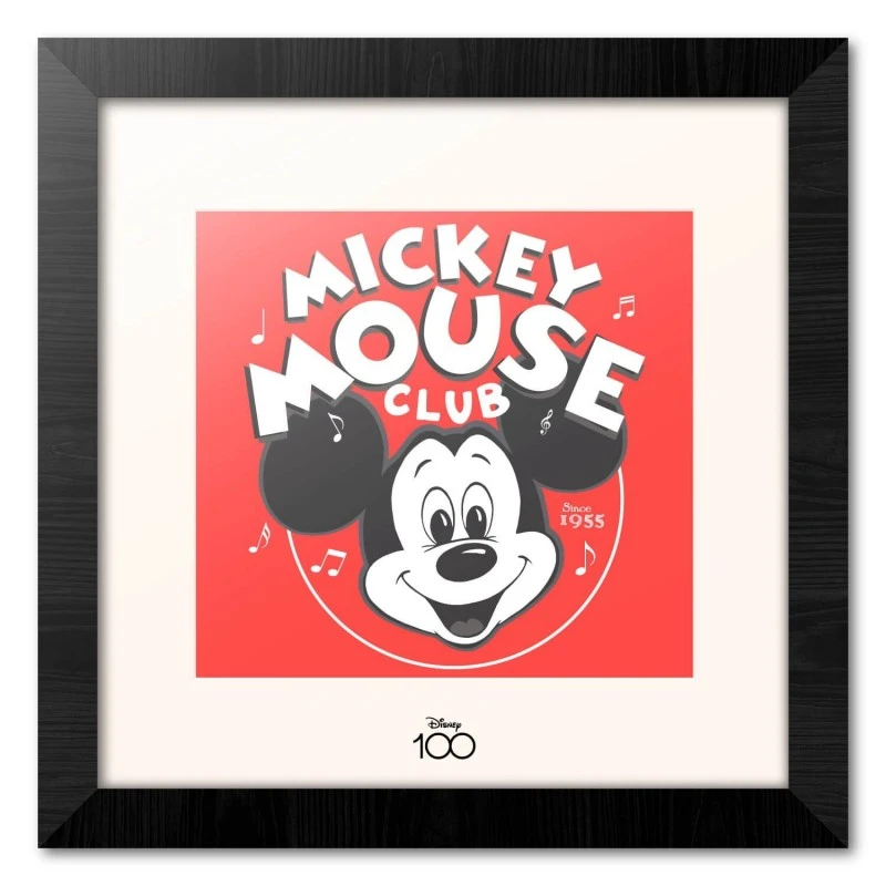 Print Enmarcado Mickey Mouse Club Disney 100 Aniversario 30X30 Cm 3 Print Enmarcado Mickey Mouse Club Disney 100 Aniversario 30X30 Cm