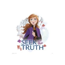 Print Frozen Anna Seek The Truth Disney 30X30 Cm
