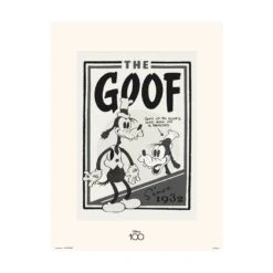 Print Goofy Disney 100 Aniversario 30X40 Cm