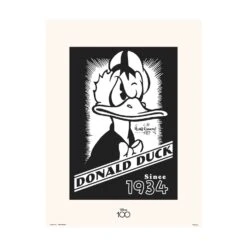Print Pato Donald Disney 100 Aniversario 30X40 Cm
